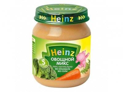 Heinz Пюре Heinz Овощной микс 120 г 