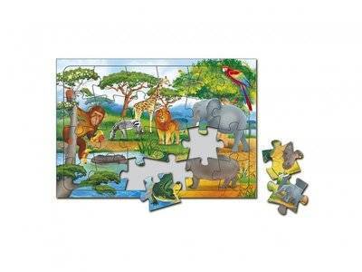 Геодом Пазл Геодом, В Африке, листовой на подложке, 24 эл. 52715