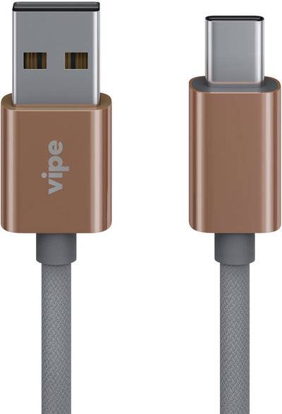 Vipe Дата-кабель Vipe USB - USB Type-C 1м Silver VPTYPECCBLCOPGREY