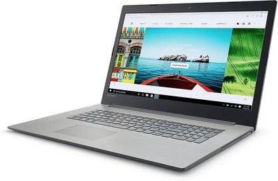 Lenovo Ноутбук LENOVO IdeaPad 320-17IKB, 17.3", Intel Core i3 7100U 2.4ГГц, 6Гб, 1000Гб, nVidia GeForce 940MX - 2048 Мб, Windows 10, серый [80xm00h0rk] 