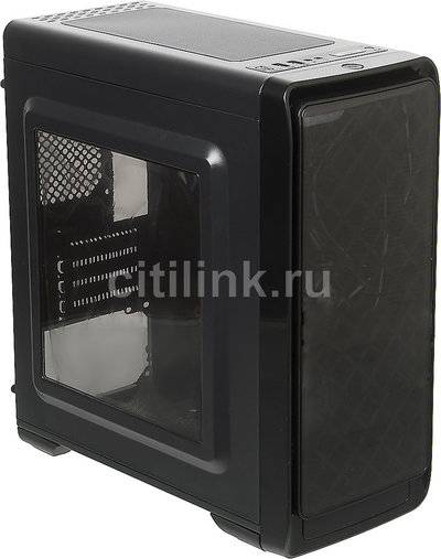 Accord Корпус mATX ACCORD A-SMB, Micro-Tower, без БП, черный ACC A-SMB 