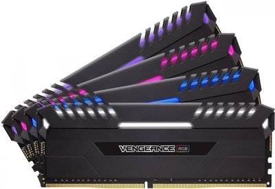 Corsair Модуль памяти CORSAIR Vengeance RGB DDR4 - 4x 16Гб 3333, DIMM, Ret CMR64GX4M4C3333C16 