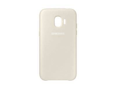 Samsung Чехол (клип-кейс) SAMSUNG Dual Layer Cove, для Samsung Galaxy J2 (2018), золотистый [ef-pj250cfegru] 
