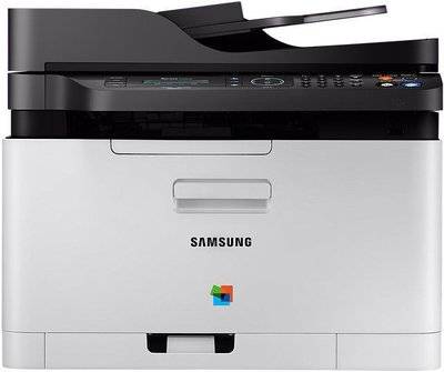 Samsung МФУ SAMSUNG SL-C480FW, A4, цветной, лазерный, серый [ss256m] 