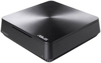 ASUS Неттоп ASUS VivoMini VM65-G096M, Intel Core i5 7200U, DDR4 8Гб, 128Гб(SSD), Intel HD Graphics 620, noOS, темно-серый [90ms00t1-m00960] 