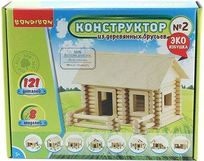 Bondibon BONDIBON Эко избушка из деревянных брусьев №2 ВВ2602