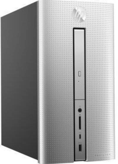HP Компьютер HP Pavilion 570-p072ur, Intel Core i3 7100, DDR4 4Гб, 1000Гб, NVIDIA GeForce GT1030 - 2048 Мб, DVD-RW, Windows 10, серебристый и черный [2cx92ea] 