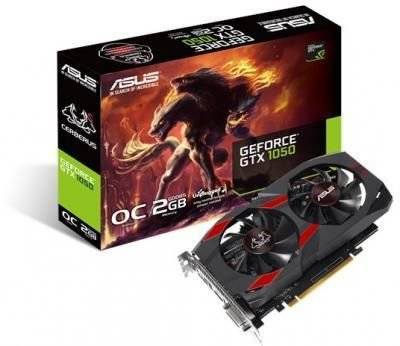 ASUS Видеокарта ASUS nVidia GeForce GTX 1050 , , 4Гб, GDDR5, OC, Ret CERBERUS-GTX1050-O2G 