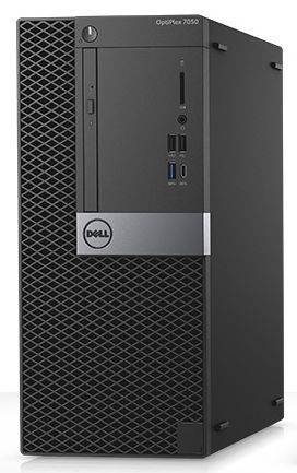Dell Компьютер DELL Optiplex 7050, Intel Core i5 6500, DDR4 8Гб, 1000Гб, Intel HD Graphics 530, DVD-RW, Linux, черный и серебристый [7050-1801] 