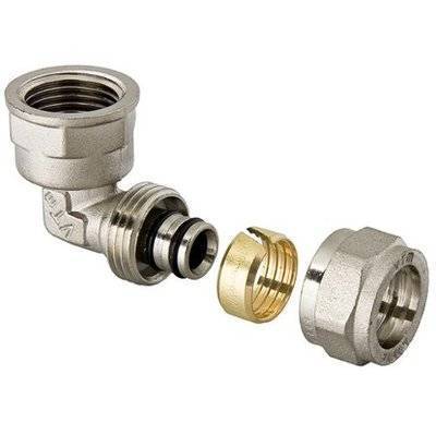Valtec Металлопластиковые трубы и фитинги Valtec Угольник Valtec обжимной с переходом 26 х 1" 