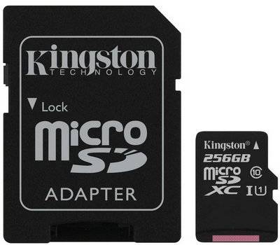 Kingston Карта памяти Kingston Canvas Select SDCS/256GB microSDXC 256GB (с адаптером) SDCS/256GB