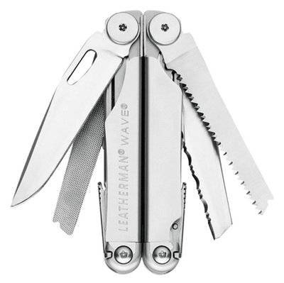 Leatherman Мультитул LEATHERMAN Wave Plus, 17 функций, серебристый [832524] 832524