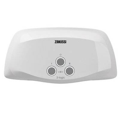 Водонагреватели проточные Электрический проточны водонагреватель ZANUSSI 3-logic TS 5,5 КВт душ+кран