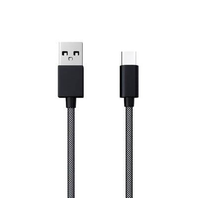 Red Line Кабель USB Type-C Red Line круглый, USB - Type-C fishnet, черный 