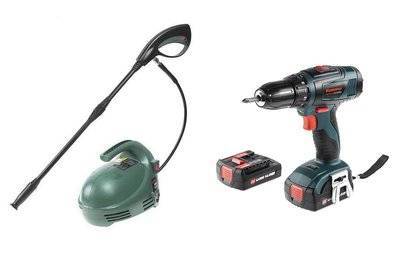 Hammer Набор Hammer Мойка высокого давления mvd1300a +Дрель аккумуляторная acd145li 2.0 premium 