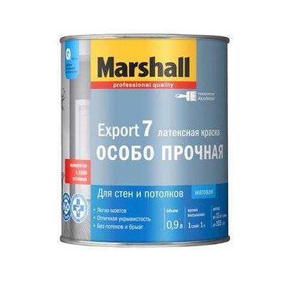 Marshall Краски для внутренних работ Marshall Краска Marshall Export 7 BW матовая белая 0,9 л 