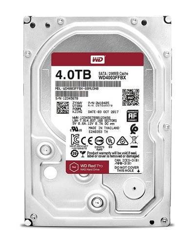 WD Жесткий диск WD Red Pro , 4Тб, HDD, SATA III, 3.5" WD4003FFBX 