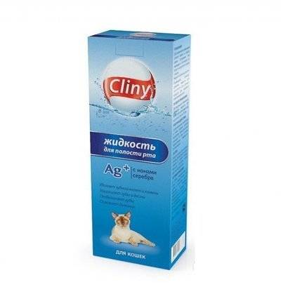CLINY Добавка для взрослых кошек Cliny Жидкость для полости рта, 100мл 56941