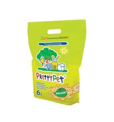 PrettyCat Наполнитель PrettyCat Осиновый для грызунов и птиц, 2кг/6л 620383
