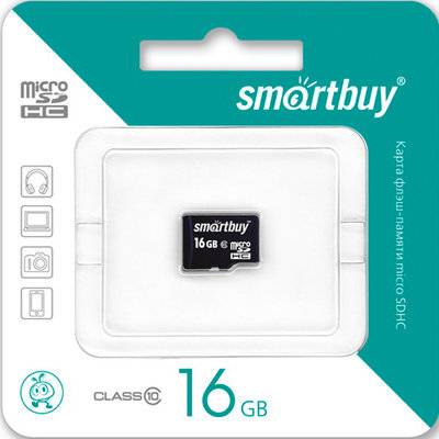 Smartbuy Карта памяти MicroSDHC Smartbuy 16Gb Class10 