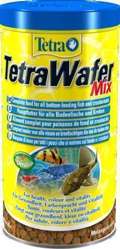 TETRA Корм сухой Tetra WaferMix для всех донных рыб, 1л корм для аквариумных рыбок Tetra Wafer Mix, 1000 мл 204256
