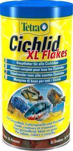 TETRA TetraCichlid XL корм для всех видов цихлид, крупные хлопья 1 л 204294