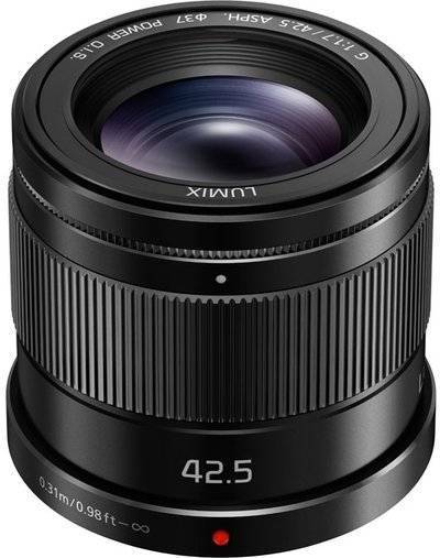 Panasonic Объектив Panasonic 42.5mm f/1.7 G Aspherical Power O.I.S. (H-HS043E), черный Lumix H-HS043E-K 42.5mm f/1.7 G Aspherical Power O.I.S. (черный) H-HS043E-K