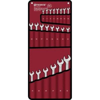 Thorvik Набор гаечных комбинированных ключей THORVIK W3s22tb 52609
