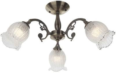 IDLamp Люстра потолочная IDLAMP Ernest 288/3PF-Oldbronze 