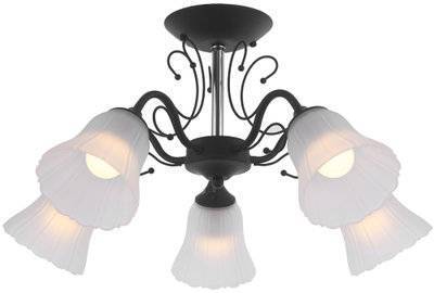 IDLamp Люстра потолочная IDLAMP Lauretta 872/5PF-Argentoscuro 