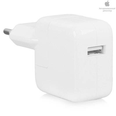 Apple Сетевое зарядное устройство Apple USB Power Adapter 12W MD836ZM/A 2.1А, для Apple iPhone/iPad, белый iPad 12W USB Power Adapter MD836ZMA Apple iPad 12W USB Power Adapter MD836ZMA