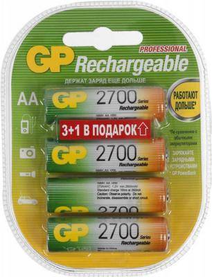 GP Аккумуляторы 2700 mAh GP AA 4 шт 270AAHC3/1-2CR4 