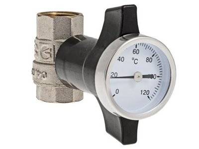 Valtec Кран шаровой c термометром, 3/4" Valtec VT.808.N.05 