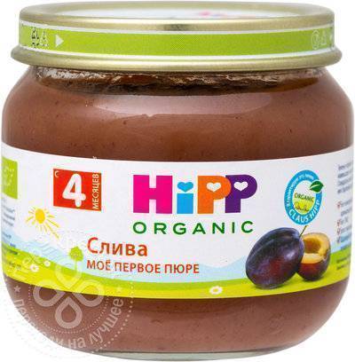 ХИПП Пюре HiPP Мое Первое Пюре Слива 80г ХИПП 