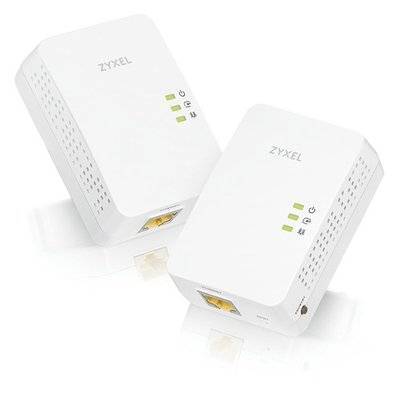 Zyxel Сетевой адаптер PowerLine ZYXEL PLA5405V2 Ethernet, 2 шт. [pla5405v2-eu0201f] PLA5405V2-EU0201F