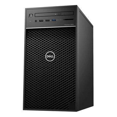 Dell Компьютер DELL Precision 3630, Intel Core i7 8700, DDR4 8Гб, 1000Гб, Intel UHD Graphics 630 - 8192 Мб, DVD-RW, CR, Windows 10 Professional, черный [3630-5550] 3630-5550