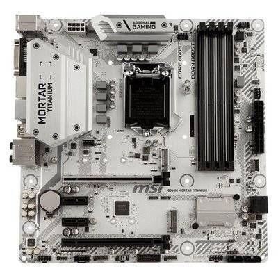 MSI Материнская плата MSI , LGA 1151v2, Intel B360, mATX, Ret B360M MORTAR TITANIUM 