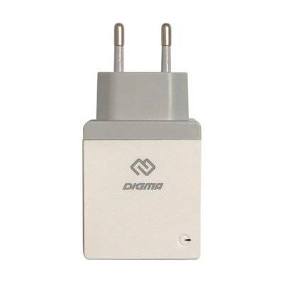 Digma Сетевое зарядное устройство DIGMA , 2.1A, белый DGWC-1U-2.1A-WG 