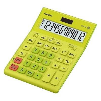 Casio Калькулятор CASIO GR-12C-GN, 12-разрядный, салатовый GR-12C-GN-W-EP 