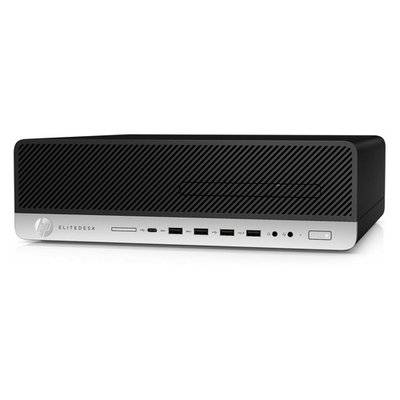 HP Компьютер HP EliteDesk 800 G4, Intel Core i5 8500, DDR4 8Гб, 256Гб(SSD), Intel UHD Graphics 630, DVD-RW, CR, Windows 10 Professional, черный [4qc39ea] 4QC39EA