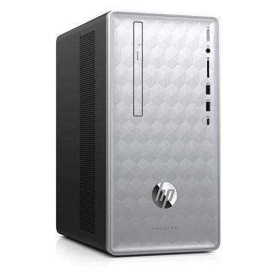 HP Компьютер HP Pavilion 590-p0009ur, Intel Core i5 8400, DDR4 8Гб, 1000Гб, 16Гб Intel Optane, NVIDIA GeForce GTX 1050 - 2048 Мб, DVD-RW, CR, Windows 10, серебристый и черный [4gl52ea] 4GL52EA