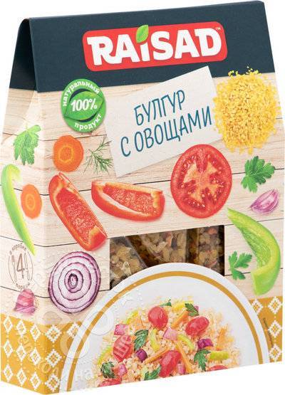 Райсад Гарнир Raisad Булгур с овощами От шеф-повара 200г Райсад