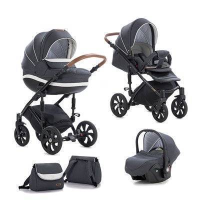 TUTIS Коляска 3 в 1 Tutis MIMI STYLE, цвет: антрацит 783328/А