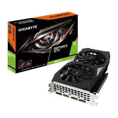 Gigabyte Видеокарта GIGABYTE nVidia GeForce GTX 1660TI , , 6Гб, GDDR6, OC, Ret GV-N166TOC-6GD 