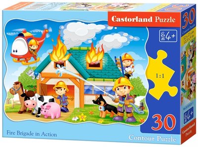 Книга: Castorland Puzzle-30 MIDI "Пожарная бригада" (В-03525) 5904438003525