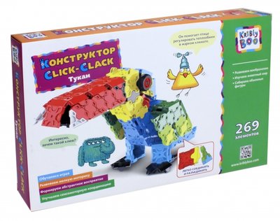 Книга: Kribly Boo Конструктор Click-Clack, Тукан, 269 элементов (67789) 6438240677890