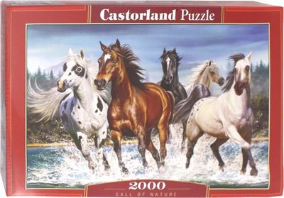 Книга: Castorland Puzzle-2000 "Бегущие лошади" (C-200702) 5904438200702