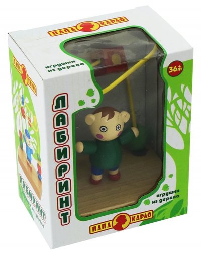 Книга: Папа Карло Игрушка деревянная "Лабиринт" (5407R) 6900400054075