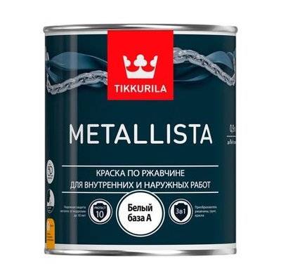 Tikkurila Эмали по ржавчине Tikkurila Краска по ржавчине METALLISTA А 0,9 л 