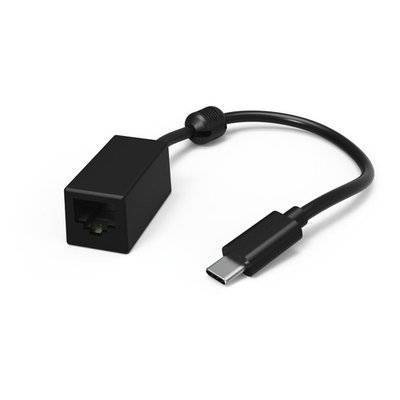 Hama Адаптер сетевой HAMA , USB Type-C (m) (прямой) - RJ-45 (f) (прямой), 0.1м 00177104 